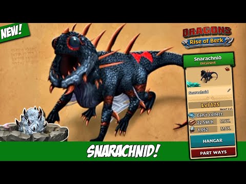 New Exclusive Dragon (Snarachnid) Silkspanner max lvl 175 | Dragons: Rise of berk