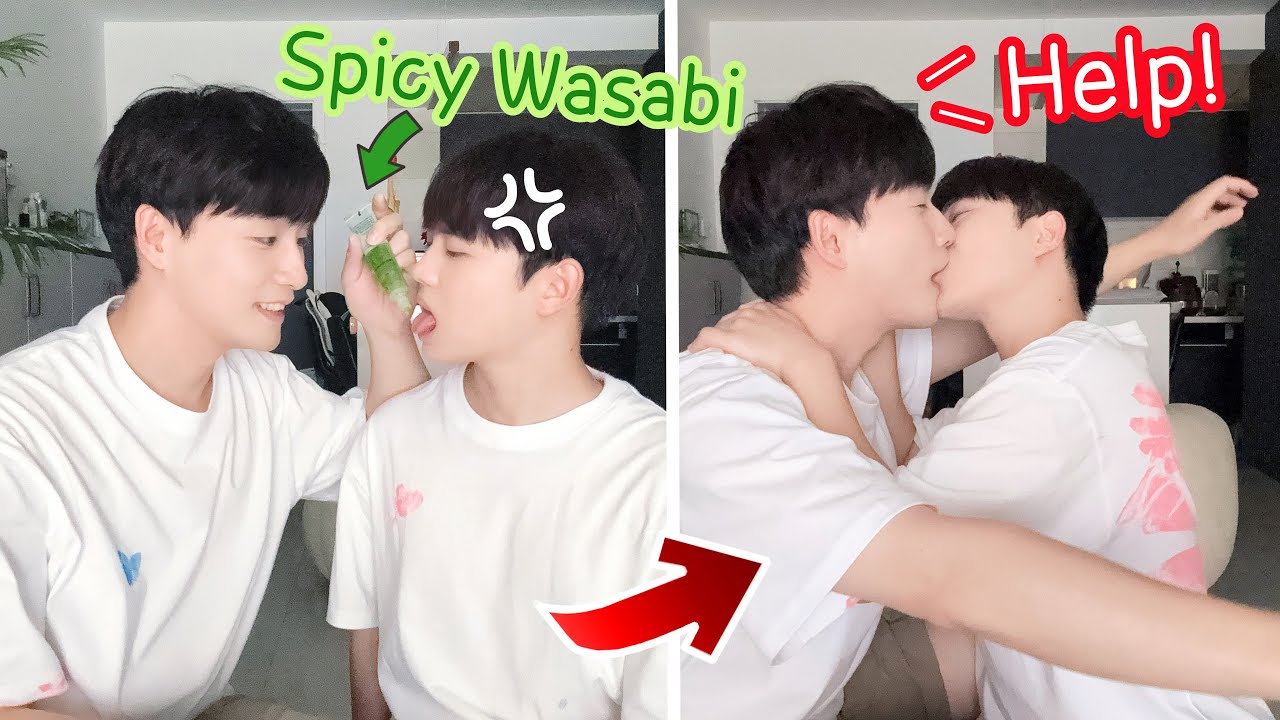 Reacting To Adult BL Game With Spicy Wasabi Kiss👄 [Gay Couple Lucas&Kibo BL]