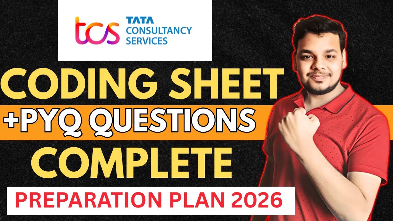 TCS NQT 2026 Coding Sheet + Previous Year Questions | TCS NQT 2026 Full Preparation Roadmap