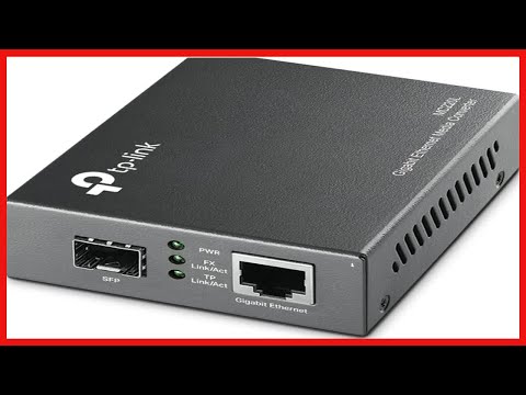 TP-Link MC220L | Gigabit SFP to RJ45 Fiber Media Converter | Fiber to Ethernet Converter | Plug and
