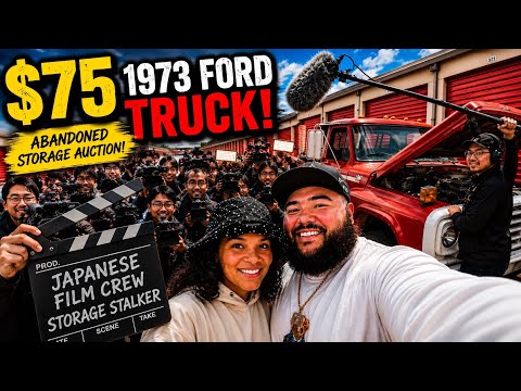 Abandoned Storage Auction + Japanese TV Crew = INSANE! I Bought An Abandoned Truck