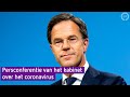 Persconferentie van het kabinet over het coronavirus