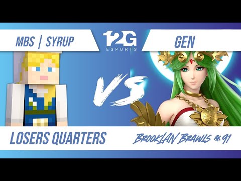 BrookLAN Brawls 91 - MBS | Syrup (Steve) v. Gen (Palutena) - Losers Quarters