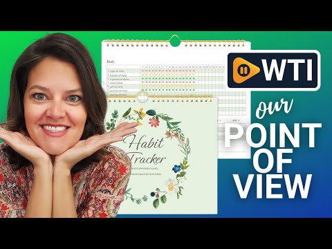 Habit Tracker Journal - Habit Tracker Calendar with Spiral Binding–Undated Weekly and Monthly Habit Tracker Planner to Boost Productivity with Habits Goals - WTI product video review