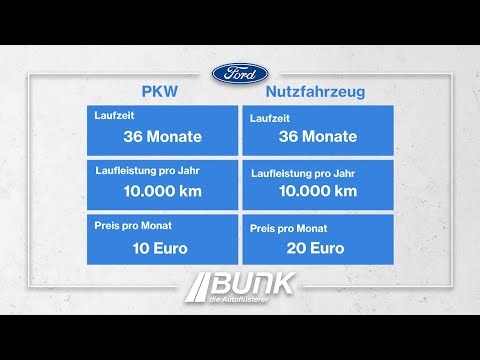 Update für die Ford Flatrate+ beim Autohaus Bunk - Jetzt auch für Gewerbe und Nutzfahrzeuge