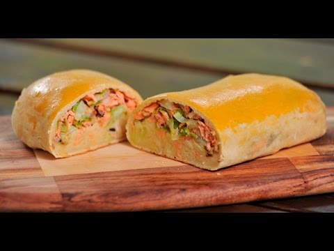 Вкусный рыбный пирог с речной форелью #02