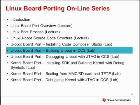 Sitara Linux Board Porting Series: Module 1