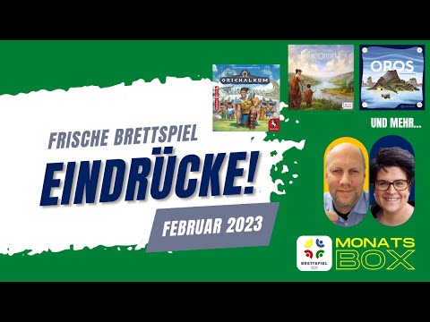 Monatsbox der Brettspielbox - Brettspiele gespielt - Februar 2023