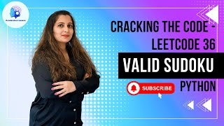 YouTube video 'Valid Sudoku - LeetCode 36  - FAANG Interview Question - Python'