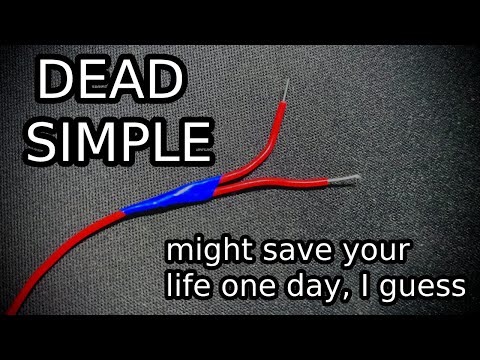 How to split one wire into two (the easiest way)