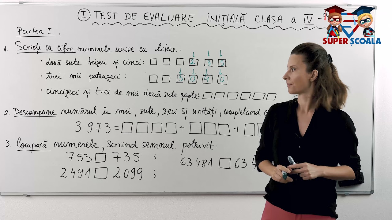 Clasa a IV-a Test evaluare ini?ial? - Model 1