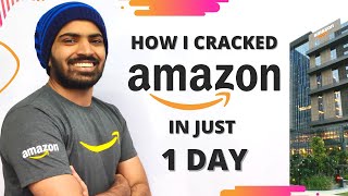 How I prepared for Amazon in just 1 Day 😱 My Amazon Interview Experience | Amazon Interview Question