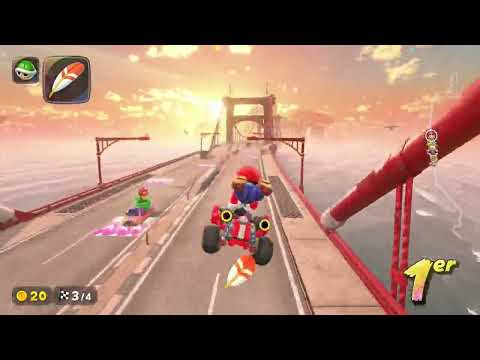 Mario Kart World - Coupe Carapace - 03 Trophéopolis