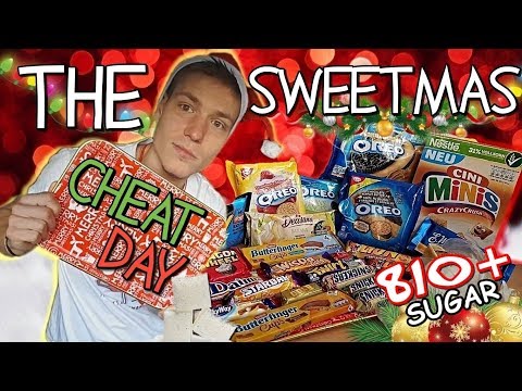 Sweetmas 10 000 calorie Cheat Day | The Santa Diet | Eating Only candy for a Day!