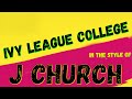 J CHURCH - IVY LEAGUE COLLEGE  (KARAOKE INSTRUMENTAL VERSION) PUNK MEDIA KARAOKE
