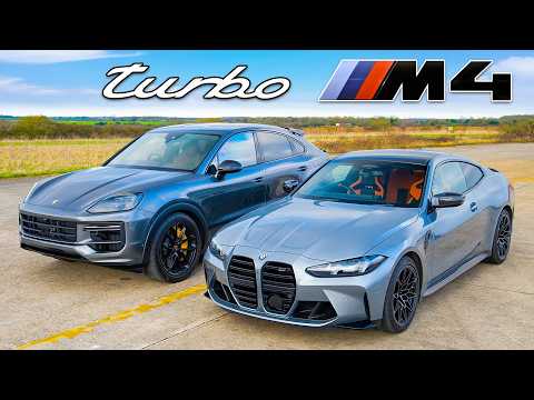 BMW M4 vs Porsche Cayenne Turbo: Drag Racing