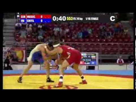 M.Ghiyas (IRI) vs S.Masuch (GER) 74kg 1/16 Final - 2013 Junior World Championships
