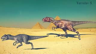 Stampede dinosaurs in Egypt