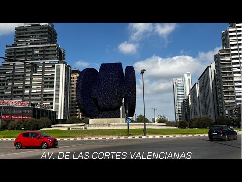 walking tour Av.  de las cortes valencianas, Valencia España