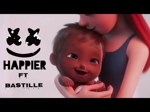 Marshmello ft bastille-happier(emotional animation HD music video 2018)