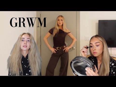 grwm to go out (hair, makeup & outfit)