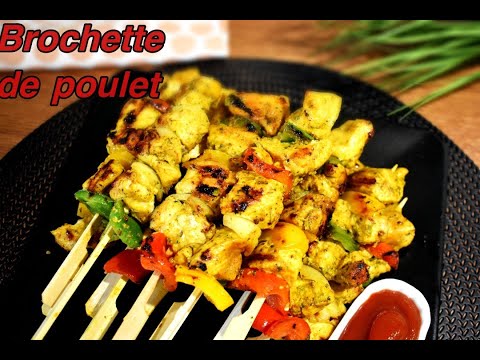 recette de brochette de poulet facile et rapide