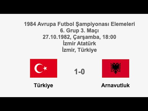 Turkey 1-0 Albania 27.10.1982 - UEFA EURO 1984 Qualifying Round 6th Group 3rd Match