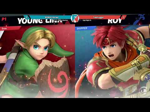 Fight Night XL | Supahsemmie (Young Link) vs SKIPPER (Roy) | Losers Quarters