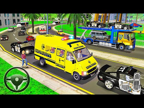 Ambulance Rescue Driver Simulator - Offroad Emergency Van Drive Hero - Android Gameplay