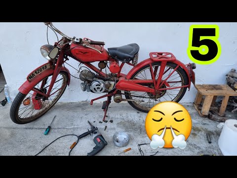 5 MOTO GUZZI 65💥 Desmontar encendido, platinos, bobina, etc y arrancar🔥