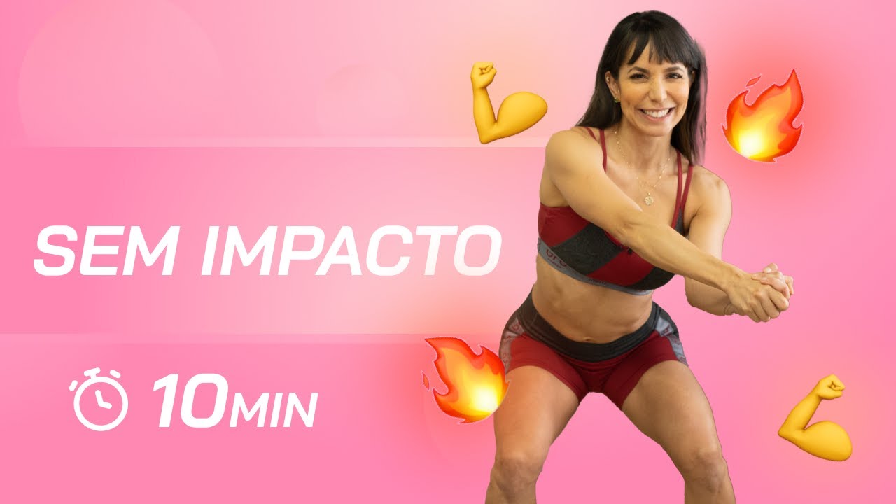 Emagrecer sem pular - Treino sem impacto para iniciantes rápido em casa - Carol Borba