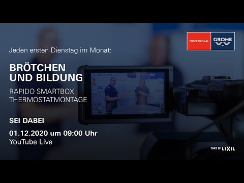 GROHE Brötchen & Bildung , Montage Fertigmontageset Thermostat