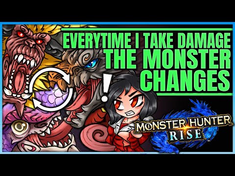 Every Time I Take Damage the Monster Changes - Monster Hunter Rise Challenge Mode!