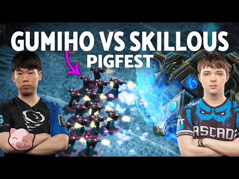 Gumiho's Unorthodox Builds vs Skillous | PiGFest Group A Losers Match (Bo3 TvP) - StarCraft 2