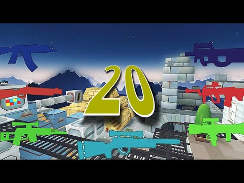 20 Killstreak with Every Gun on Every Map! #2 Four Quarters | Shell Shockers