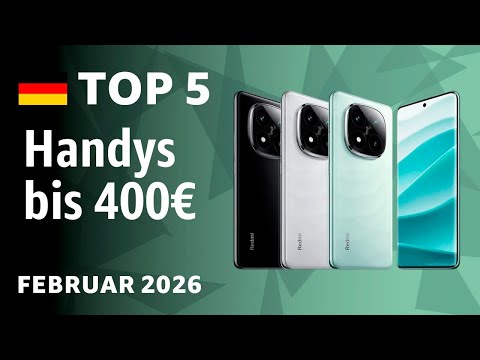 TOP 5: The best mobile phones under €400 – test and comparison in February 2026!