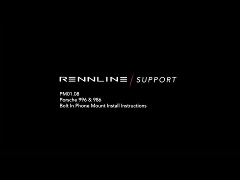 Rennline PM01.08 ExactFit Phone Mount Installation - 996 & 986