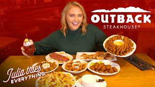 Trying ALL Of The Most Popular Menu Items At Outback Steakhouse