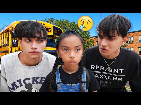Our Little Sister Had a BAD First Day Of School *SAD*