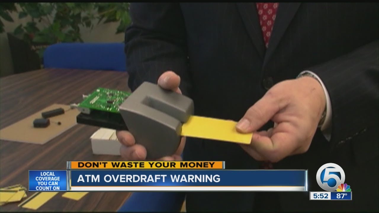 ATM overdraft warning