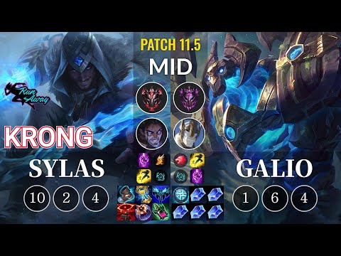 RNW KronG Sylas vs Galio Mid - KR Patch 11.5