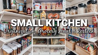 AFFORDABLE KITCHEN ORGANIZATION | ALDI & OLLIE'S GROCERY HAUL | FRIDGE, FREEZER & PANTRY RESTOCK