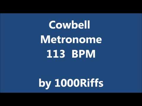 Cowbell Metronome 113 BPM - Beats Per Minute