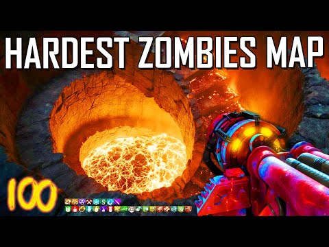 100 FLOOR LAVA ZOMBIES TOWER! (COD Custom Zombies)