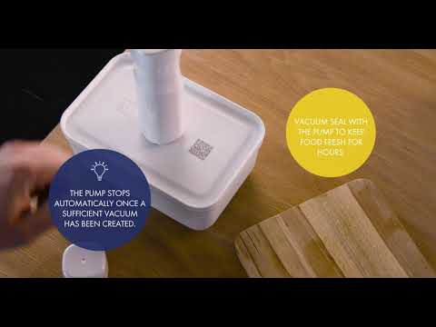 ZWILLING FRESH &amp; SAVE Pietų indelis 1,6 L Plastikinis Pilkas, Baltas 1 vnt. video