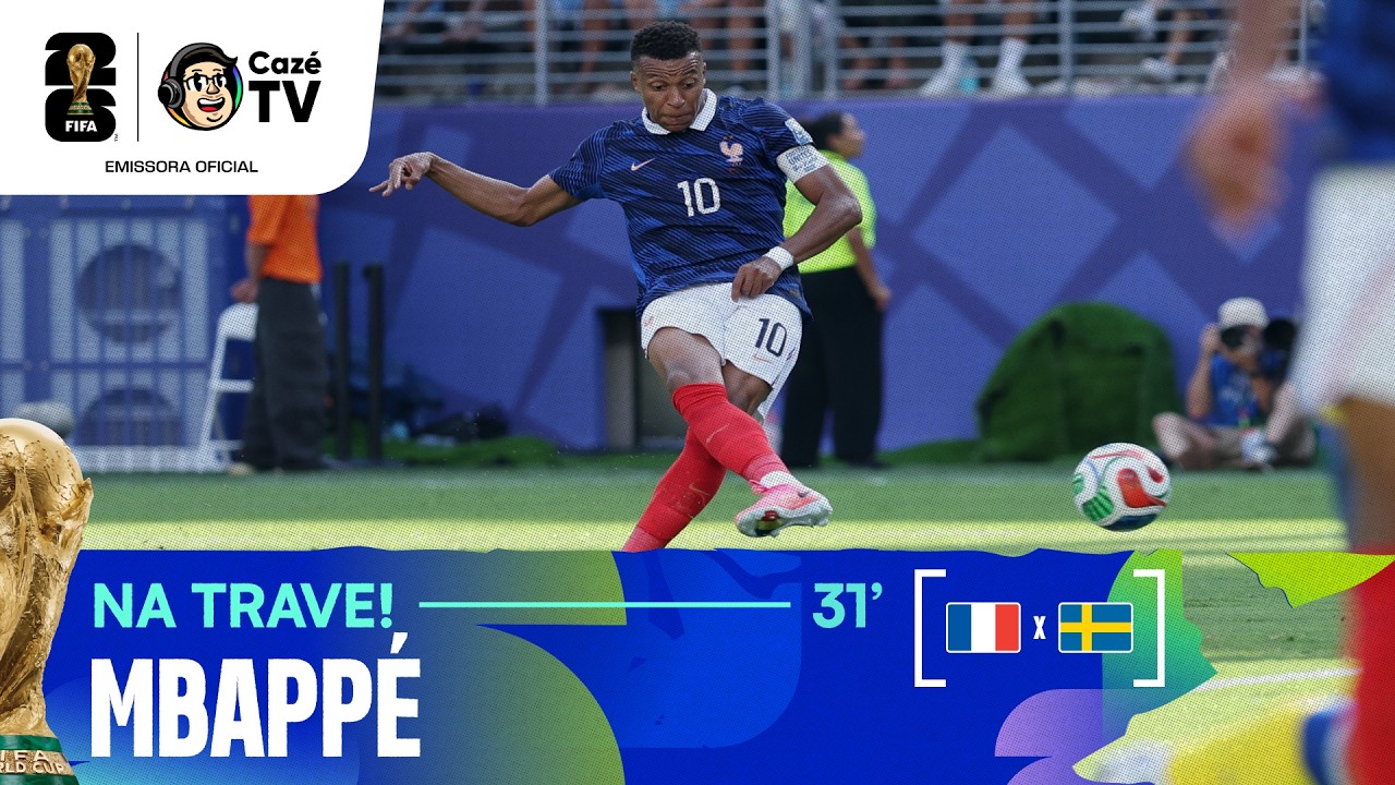 NA TRAVE!! MBAPPÉ PERDE CHANCE INACREDITÁVEL DE ABRIR O PLACAR PARA A FRANÇA