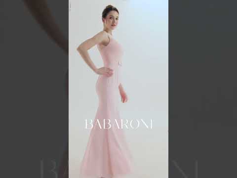 Babaroni Ingrid-Illusion Neck Mermaid Dress with Open...
