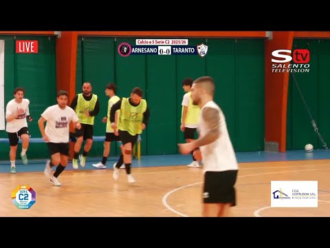 Live per 𝐅𝐔𝐓𝐒𝐀𝐋 𝐀𝐑𝐍𝐄𝐒𝐀𝐍𝐎 🆚 𝐂𝐈𝐓𝐓𝐀' 𝐃𝐈 𝐓𝐀𝐑𝐀𝐍𝐓𝐎 7ª 𝐝𝐢 𝐜𝐚𝐦𝐩𝐢𝐨𝐧𝐚𝐭𝐨 𝐝𝐢 𝐅𝐮𝐭𝐬𝐚𝐥, 𝐬𝐞𝐫𝐢𝐞 𝐂𝟐 - 𝐆𝐢𝐫𝐨𝐧𝐞 𝐂