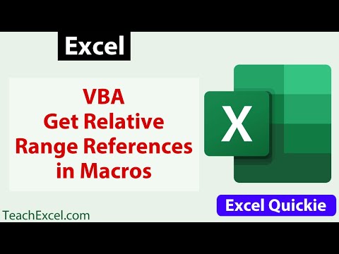 Excel VBA Get Relative Range Reference Properties in Macros - Excel Quickie 39