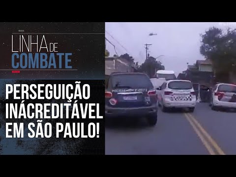 TENSÃO: POLÍCIA MILITAR REALIZA UMA PERSEGUIÇÃO INACREDITÁVEL EM SÃO PAULO | LINHA DE COMBATE